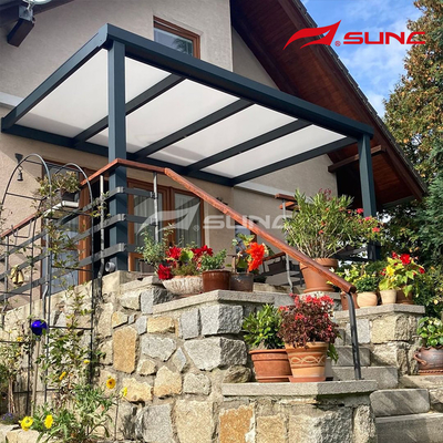 Aluminum Alloy Expandable Canopy Pergola With Rainproof Function And Frame Material