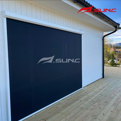 Terrace Sun Shading Aluminium Roll Up Window Shades UV Coating