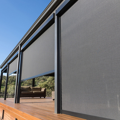Remote Control Window Zip Track Blinds Motorized Roller Blinds
