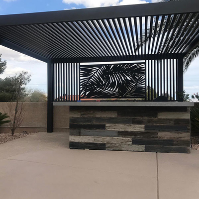 Easily Assembled Waterproof Aluminum Pergola With 6063 Beam
