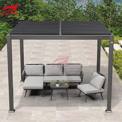 Adjustable Hardtop Outdoor Louvered Pergola Rot Proof SGS