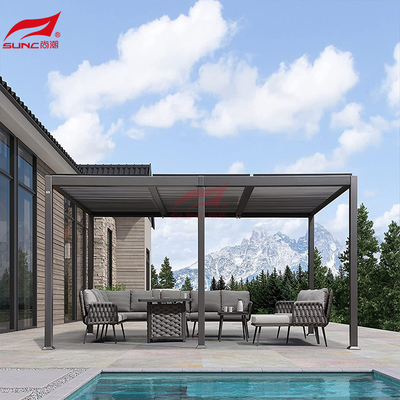 Sunc Outdoor Waterproof Motorized Pergola Systems Aluminum Extruded
