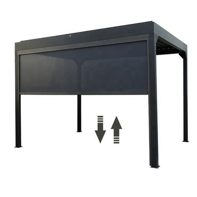 10% Openness Factor Window Covering Zip Track Blinds with Aluminium Alloy Side Track and Optional 100% Openness Factor
