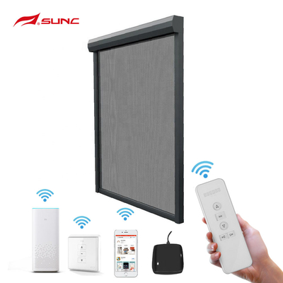 10% Openness Factor Window Covering Zip Track Blinds with Aluminium Alloy Side Track and Optional 100% Openness Factor