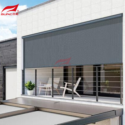 Dark Grey / White / Custom Made Colour Partition Roller Blinds With 5% Openness Factor And Optional Colour