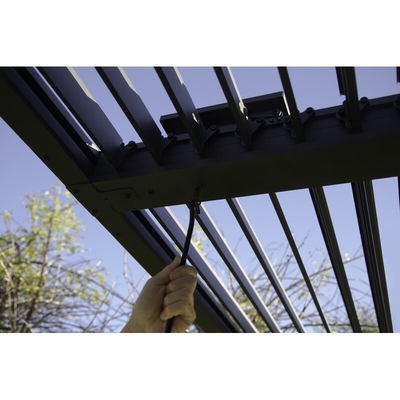 Gazebo Louver Aluminum Pergola Aluminum Outdoor Manual Pergola Windproof