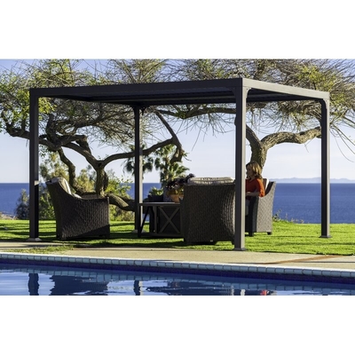 Gazebo Louver Aluminum Pergola Aluminum Outdoor Manual Pergola Windproof