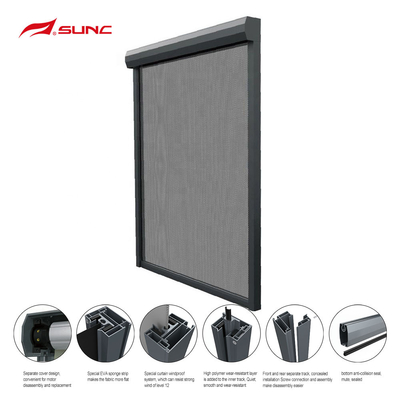 Customized SIze with Fabric Blackout and Insect Proof Zip Track Outdoor Blinds