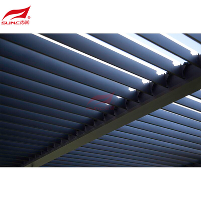 Outdoor Retractable Louvered Aluminum Pergola Garden Building Manual Pergola