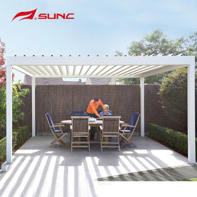Manual Garden Outdoor Aluminium Pergola Rodent Proof With Zip Screen