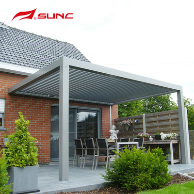 Manual Garden Outdoor Aluminium Pergola Rodent Proof With Zip Screen