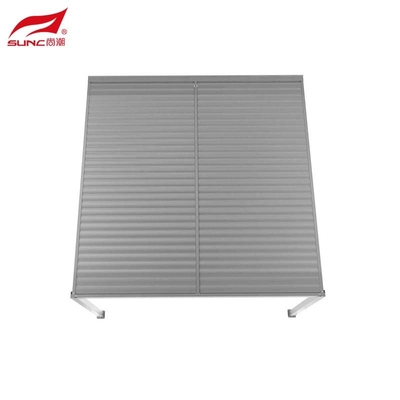 Custom 4x4m Wall-mounted Aluminium Manual Louvered Pergola Outdoor Garden Building