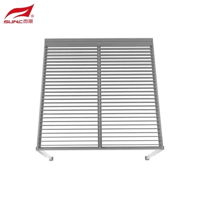 Custom 4x4m Wall-mounted Aluminium Manual Louvered Pergola Outdoor Garden Building