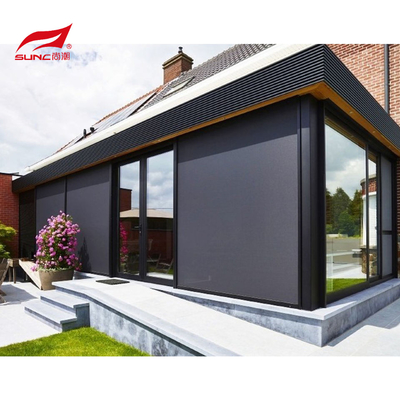 Outdoor Motorized Roller Blinds Sunshade Waterproof Electric Smart Window