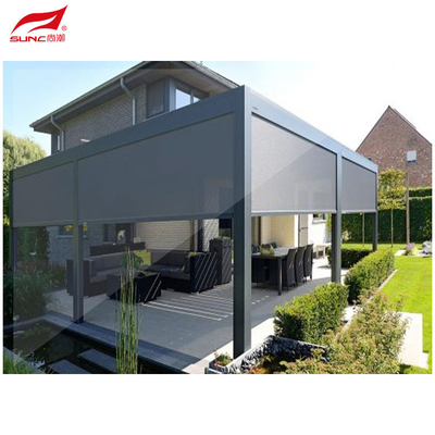 Electric Outdoor Roller Blinds Sunshade Window Waterproof