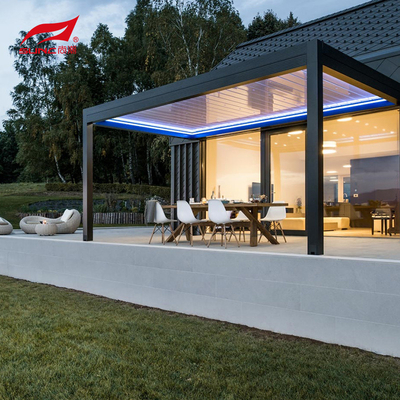 Waterproof Windproof Customized Aluminum Pergola Prototype Machining For Office Room Space
