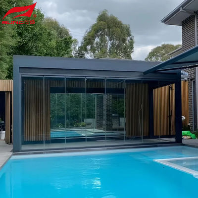 Smart Remote Controlled Aluminum Garden Pergola Waterproof Windproof Gazebo Outdoor/Freestanding