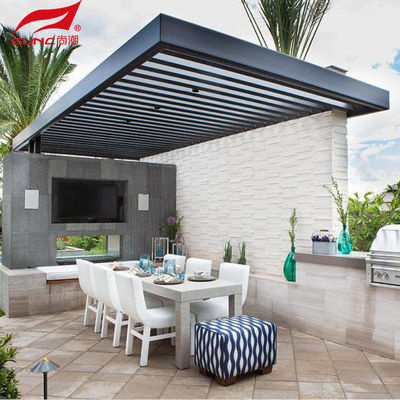 باغ های مرسوم در فضای باز رنگ سفید آلومینیوم پرگولا طراحی باغ DIY