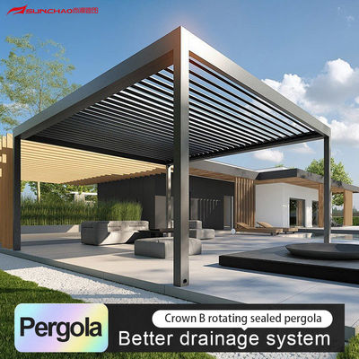 Akıllı Ev Entegrasyonu ve Duvar Montajı ile Özel Motorlu Alüminyum Pergola