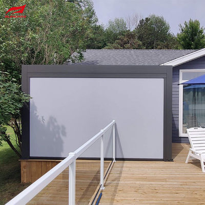 Su geçirmez, rüzgar geçirmez, motorlu alüminyum pergola, dış mekanınıza mükemmel bir katkı.