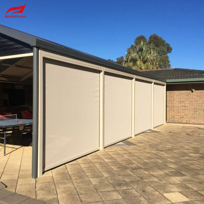 High Openness Factor Zip Track Blinds in Dark Grey/White/Custom Made Colour 5% 10% 30% 100% Max Size 6 M Width