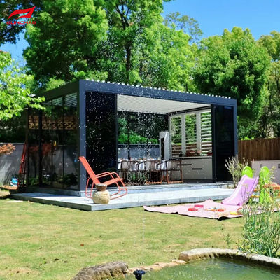 Aluminum Pergola For Wall-mounted Installation In Outdoor Environments