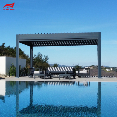 Remote Control System Aluminium Pergola for Garden Design Integration