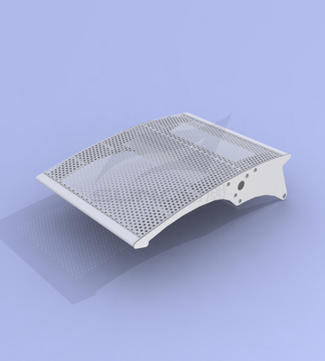 Aluminum Alloy Skylight Louver System Thickness 1.0~3.0mm Air Ventilation