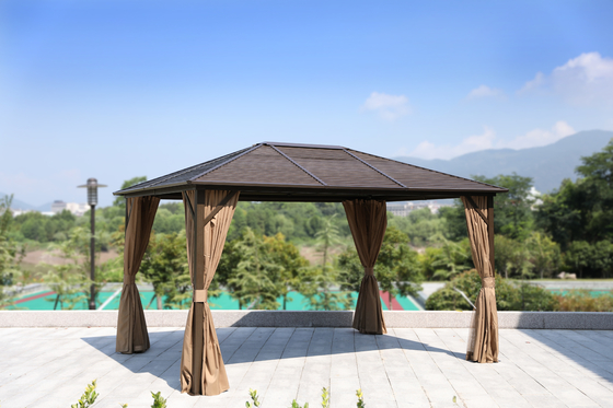 Sun Protection 3*4 Aluminium Polycarbonate Roof Gazebo