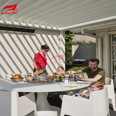 Yağmur Korumalı Panjurlu Pergola Kemirgen Korumalı PVDF Kaplama