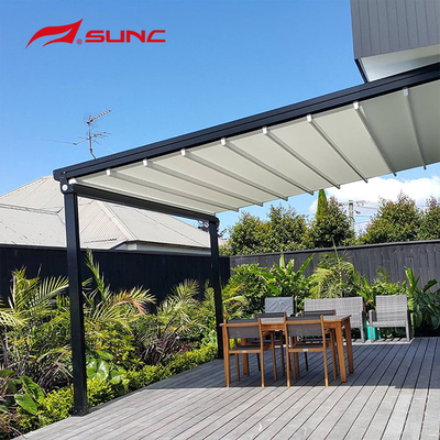 Motorlu Açılır Çatı Pergola Tente Bahçe Binası Su Geçirmez Veranda