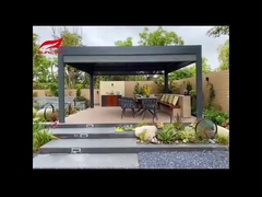 louver pergola with ziptrack