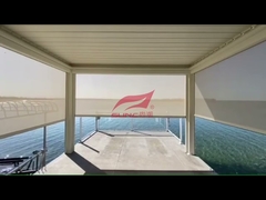 OEM wholesale outdoor pergola shades electric large modern contemporary pergola d metal