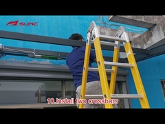 Installation of PVC Retractable Awning.