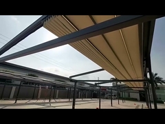 Large size retractable pvc pergola awning