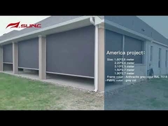 Feedback of Electric windproof ziptrack blinds.