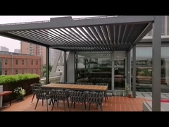 Waterdicht dakloofsysteem Outdoor Gazebo Tuin Bioclimatisch Aluminium Pergola