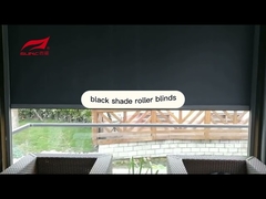 Motorized Outdoor Windproof Zipper Track Roller Blind