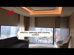 motorized smooth open close sun proof soft vertical blind