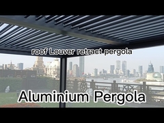 Outdoor Aluminium Pergola 6x5m 4x3m 3x3m Garden Building Motorized Louver Pergola Gazebo
