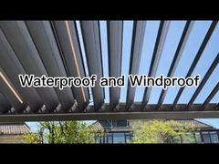 Aluminium Pergola Outdoor Motoried  Louver Roof Bioclimatic