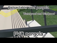 Motorized Aluminum Pergola Outdoor Motorized Louver Roof gazebo