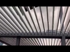 White Motorized Aluminium Pergola from Ukrainian feedback