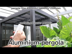 Garden Motorized Aluminum Pergola in the Sample Room
