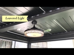 Louver dak Gazebo tuin Bioclimatische aluminium pergola Anodische oxidatie