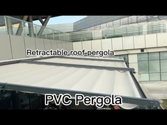 Retractable pergola house design