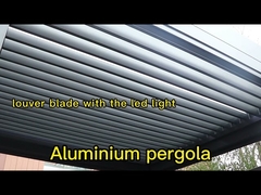 Outdoor Motorized Aluminum Pergola 12