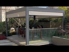 SUNC Gemotoriseerde Aluminiumpergola met Zipscreen-Zonneblinden