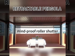 intrekbare pergola