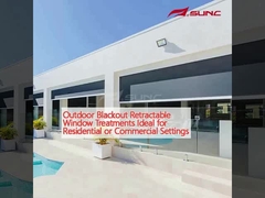 Buitenverduistering Intrekbare vensterbehandelingen Ideaal voor residentiële of commerciële instellingen